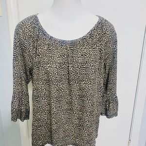 Michael Kors Leopard Print Women's Top